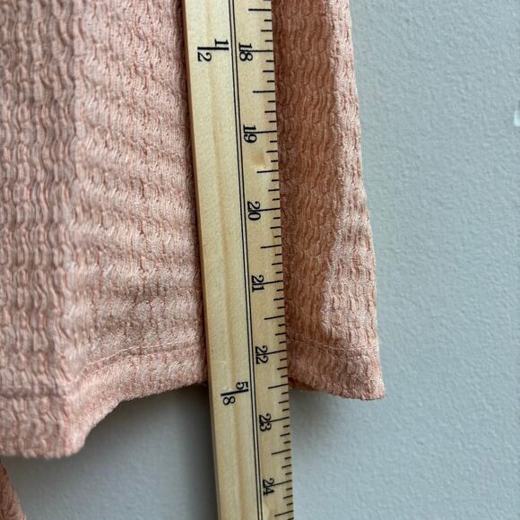 Pink V-neck Button Down Front Tie Light Feminine Coquette Cami Top Size S - Picture 8 of 8